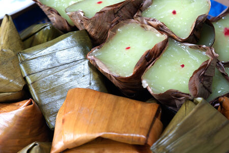  Snack basket and Stuffed dough pyramid for Chinese New Year の写真素材