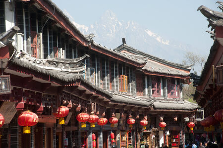 Historic town of Lijiang,UNESCO World heritage site in Yunnan,China のeditorial素材