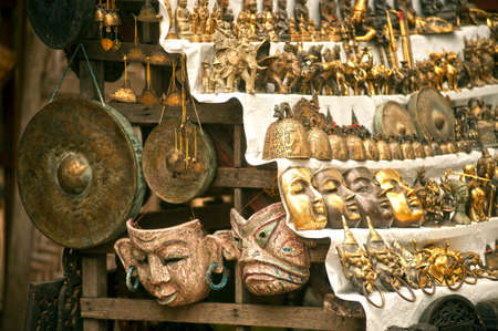 Souvenir on Myanmar shop  の写真素材