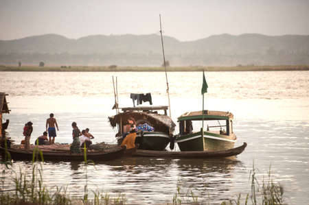 Boat on the shore.のeditorial素材