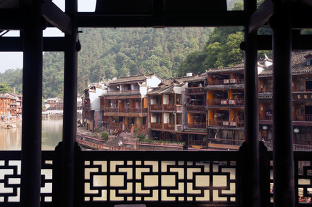 View of Fenghuang Ancient city.のeditorial素材