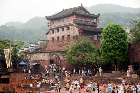 View point of Fenghuang Ancient town.のeditorial素材