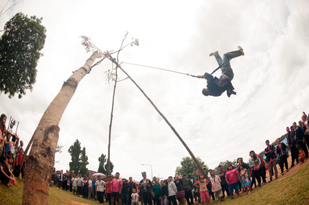 The Akha Swing Festival.のeditorial素材