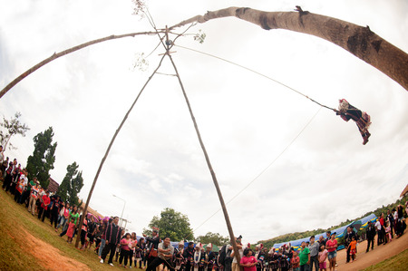 The Akha Swing Festival.のeditorial素材