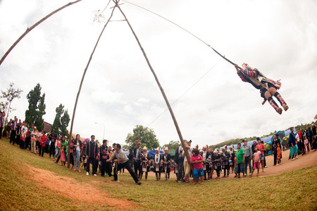 The Akha Swing Festival.のeditorial素材