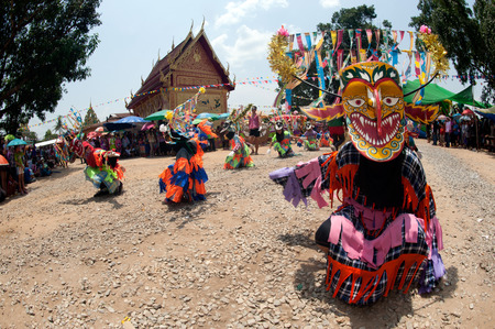 Bun Duean Hok traditional and traditional of Phi Khon Nam Festival.