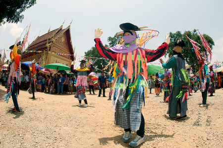 Bun Duean Hok traditional and traditional of Phi Khon Nam Festival-のeditorial素材