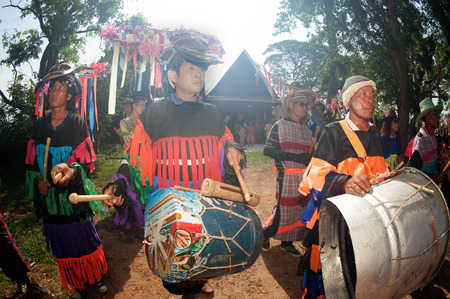 Bun Duean Hok traditional and traditional of Phi Khon Nam Festival-のeditorial素材