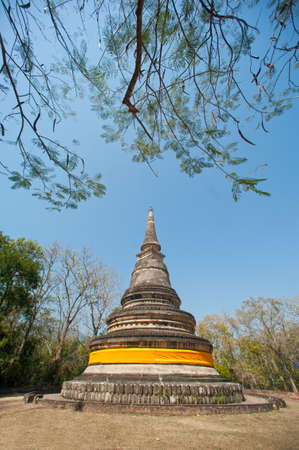 The Pagoda of Wat Umong Suan Puthatham.