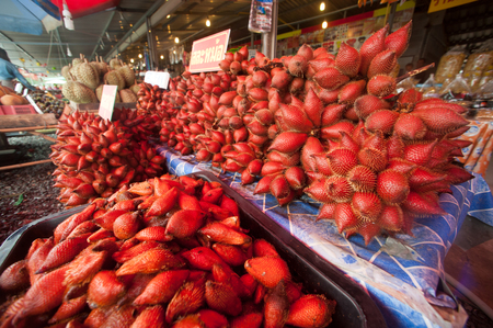 Thailand herb fruit on the street market.の写真素材