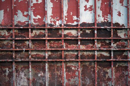 Abstract vintage steel door eroding rust.の写真素材