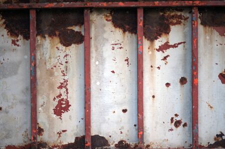 Abstract vintage steel door eroding rust.の写真素材