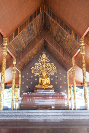 Main Buddha on Wat Sirindhorn Wararam Phu Prao temple in Ubon Ratchathani Province at a day ,Thailand.のeditorial素材