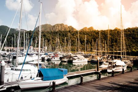 Talage Harbor Park is a modern swank complex located in Telaga Harbour Park of Pantai Kok area , Langkawi island in Malaysia.のeditorial素材