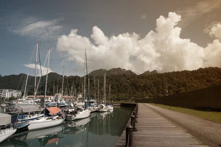 Talage Harbor Park is a modern swank complex located in Telaga Harbour Park of Pantai Kok area , Langkawi island in Malaysia.のeditorial素材