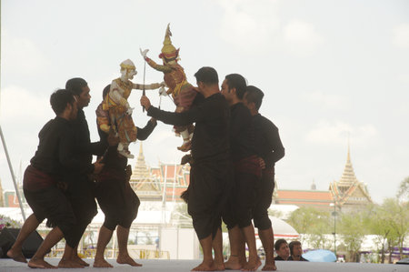 Joe Louis Traditional Thai Puppet Theatre had an honored opportunity a part of Celebrating the 232nd year of Rattanakosin city under Royal Benevolence in Bangkok.のeditorial素材