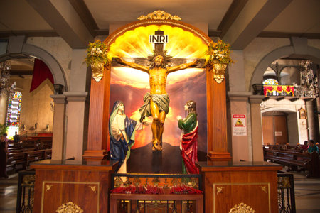 Interior of the Church of the Holy Spirit in Kolkata, India