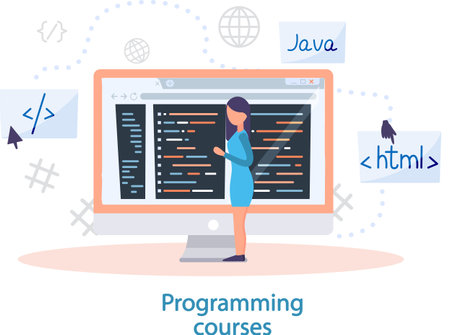 Vector of Programming courses online - ID:174117237 - Royalty Free ...