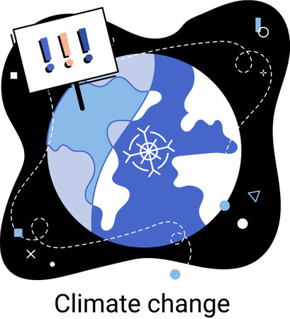 Change climate. Nature biodiversity mother earth. Metaphor of climate change and saving planet, World Environment Day bio technology. Global warming, save our planet, choosing renewable resourcesのイラスト素材