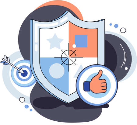 Confidence concept. Person has private conversation metaphor. Confidential communication. Trust property, reassuring partnerships, conviction. Protection of intellectual property. Confidential dataのイラスト素材