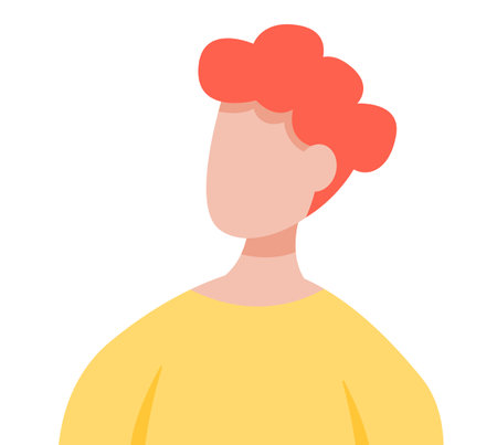 Business woman wearing blouse. Vector illustration of girl in casual outfit isolated on white. Female character teacher or manager avatar. Person in half height icon businessmanのイラスト素材