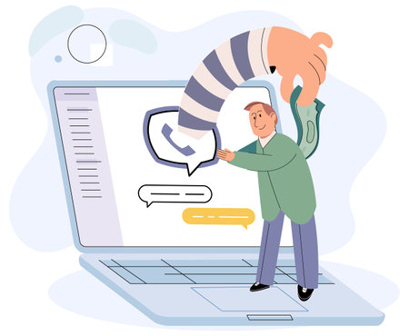 Hacker activity. Hacking computer. Phishing account, steal data, cyber attack. Stealing password. Cyber crime, theft personal information, cyber security spy access. Internet fraud scenes set metaphorのイラスト素材