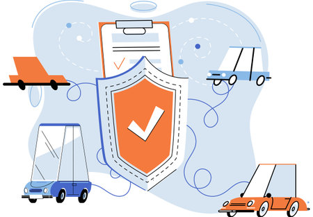 Insurance for car, property, travel, accident, life, medical. Healthcare, finance, and medical service need work seamlessly for patient care Assurance protection is not luxury but necessity Insuranceのイラスト素材