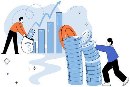 Crowdfunding. Vector illustration. Backers contributions protect and nurture creative projects...