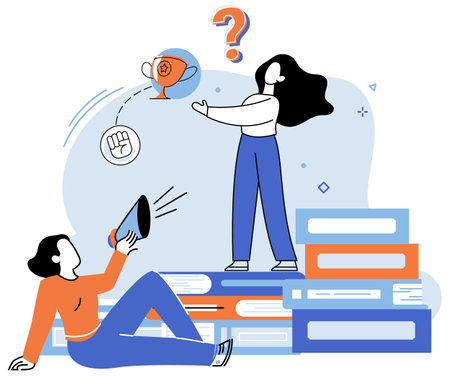 Life coach. Vector illustration. Effective teaching from life coach can lead to profound transformations The guidance life coach can help you navigate lifes challenges Intelligence combinedのイラスト素材