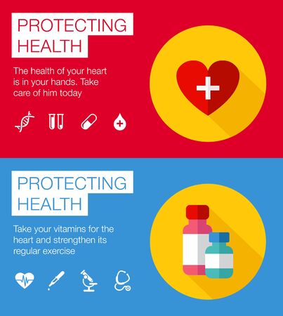 icon set healthy heart Heartbeat vector illustrationのイラスト素材