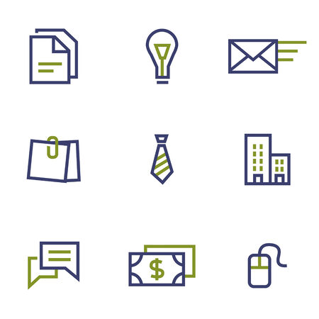 Finance, stock and market symbol line icon on white background vector illustrationのイラスト素材