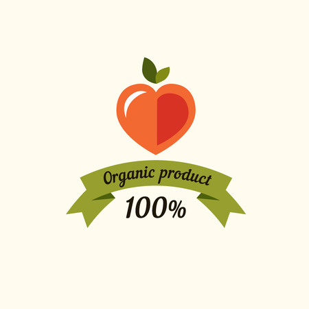 Set of badges and labels elements for organic food and drink. Organic, bio, natural, eco, logo vectorのイラスト素材