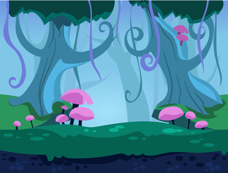 Game background Vector  Landscapeのイラスト素材