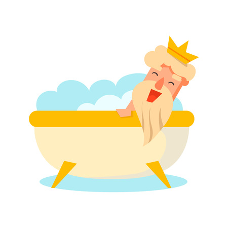King Cartoon character, Emotion Vector Illustration Setのイラスト素材
