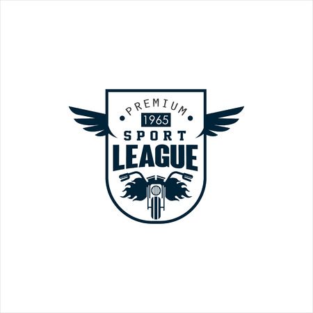 Badges, emblems Motorcycle Collections vector   setのイラスト素材