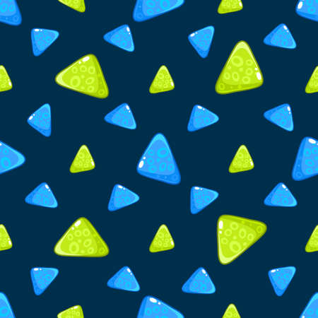 Glossy Triangle Pattern bright color. Vector Illustrationのイラスト素材