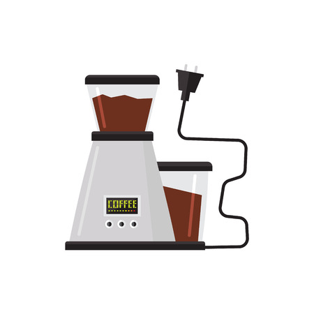 Coffee Machine Simplified Graphic Flat Vector Illustration Isolated On White Backgroundのイラスト素材