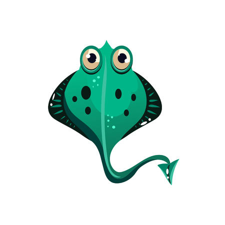 Stingray. Cute Illustration Collection of sea lifeのイラスト素材