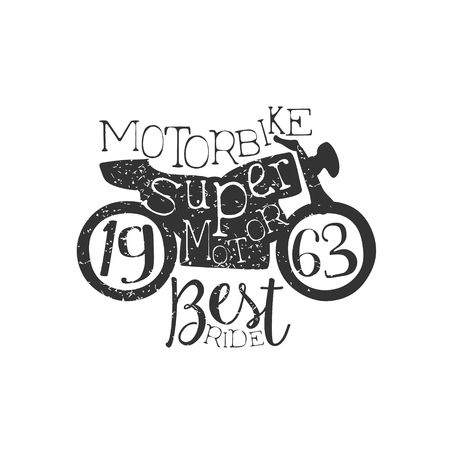 Super Motor Vintage Emblem.のイラスト素材