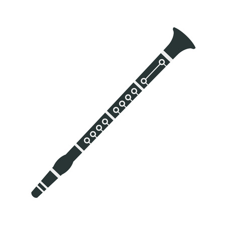 Clarinet, Part Of Musical Instruments Set Of Realistic Cartoon Vector Isolated Illustrationsのイラスト素材