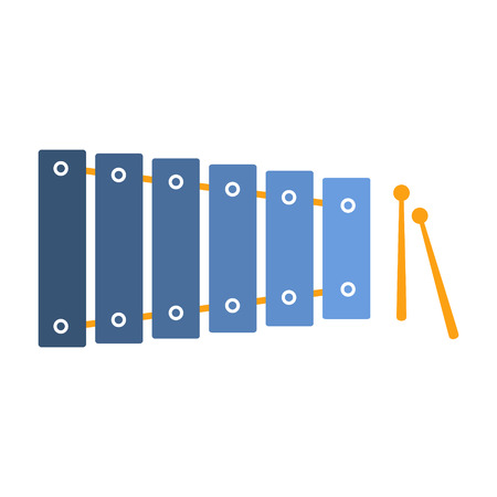 Xylophone , Part Of Musical Instruments Set Of Realistic Cartoon Vector Isolated Illustrationsのイラスト素材