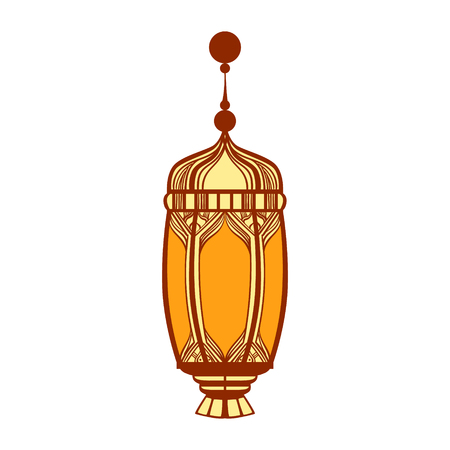 Ramadan lantern, colorful vector illustrationのイラスト素材