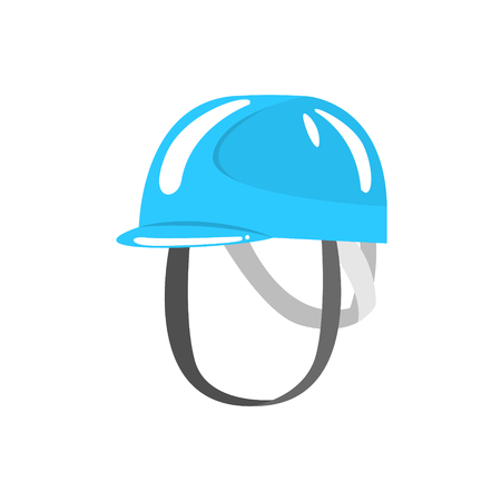 Blue helmet climbing equipment vector Illustration isolated on a white backgroundのイラスト素材