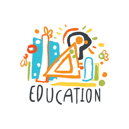 Education, back to school logo graphic templateのイラスト素材