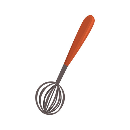 Whisk or beater, kitchen utensil cartoon vector Illustrationのイラスト素材