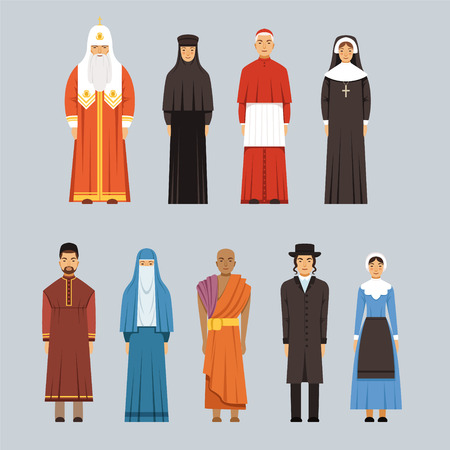 Religion people setのイラスト素材