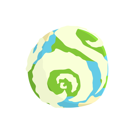 Earth planet cartoon vector Illustrationのイラスト素材