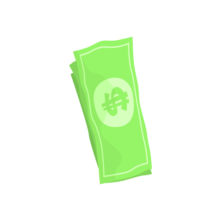 US american dollar money bills cartoon vector illustrationのイラスト素材