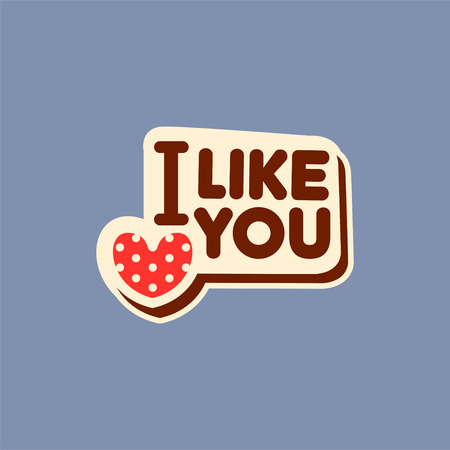 Flat design social network stickerのイラスト素材