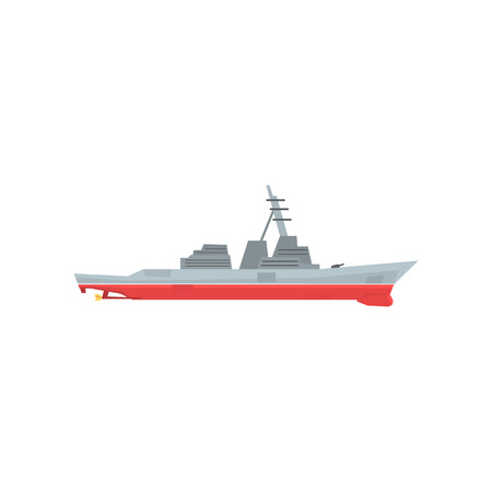 Ilustración de Military battleship icon. - Imagen libre de derechos